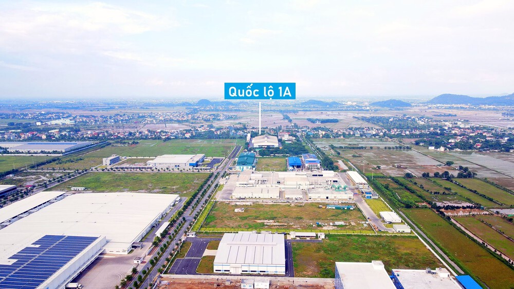 Hạ tầng giao thông rộng rãi và nhà xưởng tiêu chuẩn tại KCN Thanh Liêm