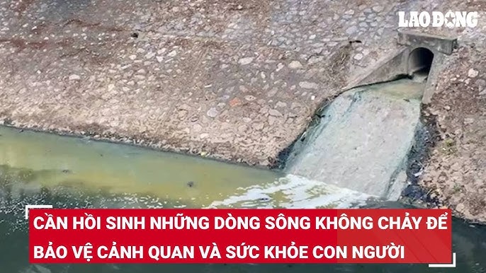 Thực trạng ô nhiễm môi trường sông Đáy tại Hà Nam với dòng nước đen ngòm